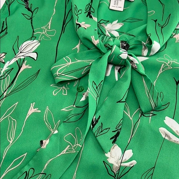 Rachel Zoe Floral Green Sleeveless Top - Picture 3 of 5